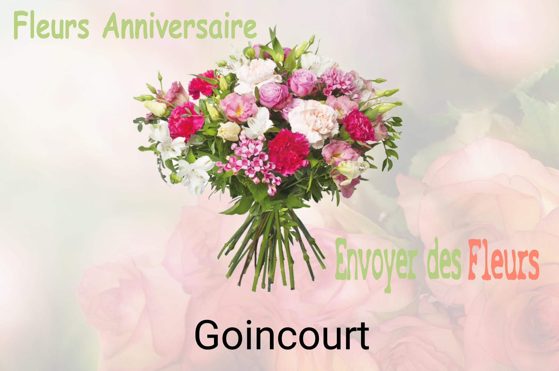 Bouquet de fleurs d’anniversaire livré à Goincourt