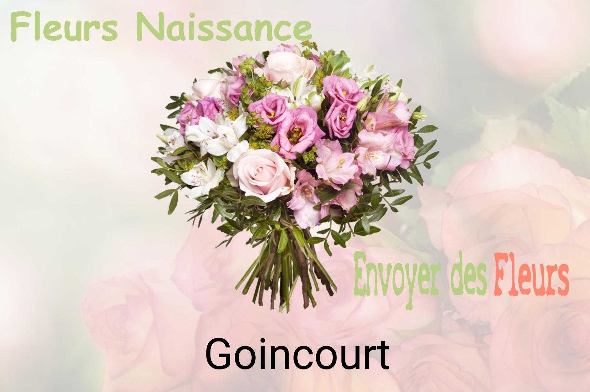 Bouquet de fleurs de naissance livré à Goincourt
